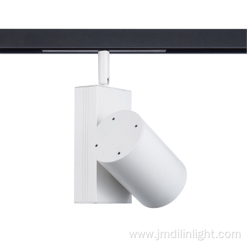 White rail dimmable led magnetic track light